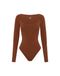 Elemental L Square Bodysuit - Brown