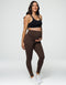 Maternity Pocket Leggings - Fudge Brown