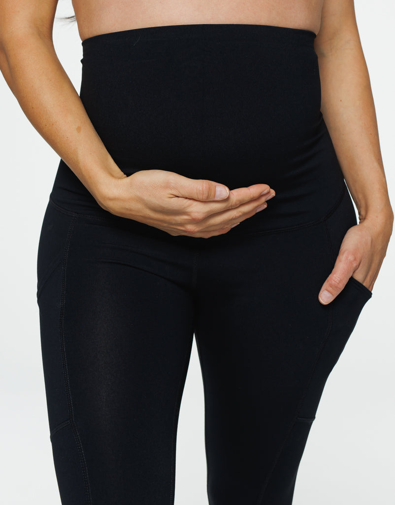 Maternity Pocket Leggings - Black