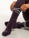 Stripe Socks (1 Pair) - Purple