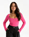 Elemental L Square Bodysuit - Pink