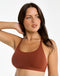 Elemental Raceback Scoop Bralette - Brown