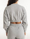 Esteem Cropped Sweater - Heather Grey