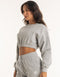 Esteem Cropped Sweater - Heather Grey