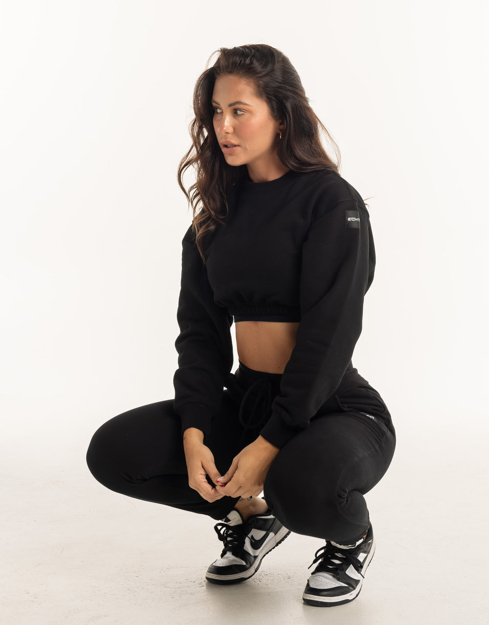 Esteem Cropped Sweater - Black