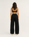 Elemental Wide Leg Sweatpants - Black