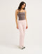 Lycra Invisible Scrunch Straight Leg Pant - Mauve
