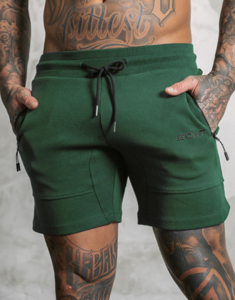 Echt Force Knit Shorts - Dark Green