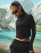 Nova Lycra® Zip Through Jacket - Phantom Black
