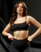 Lycra Seamless Sports Bra - Black