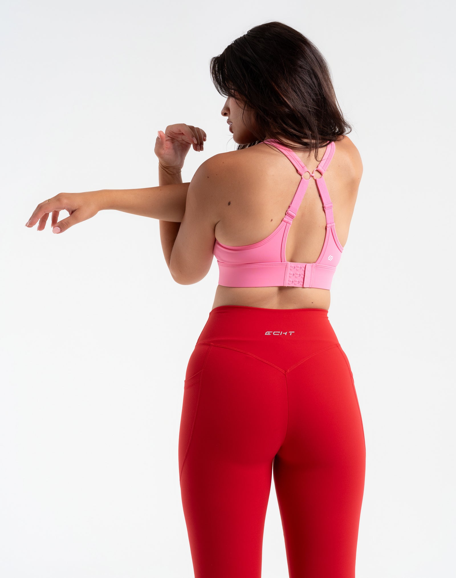 Ascend Pocket Leggings 28" - Scarlet Red