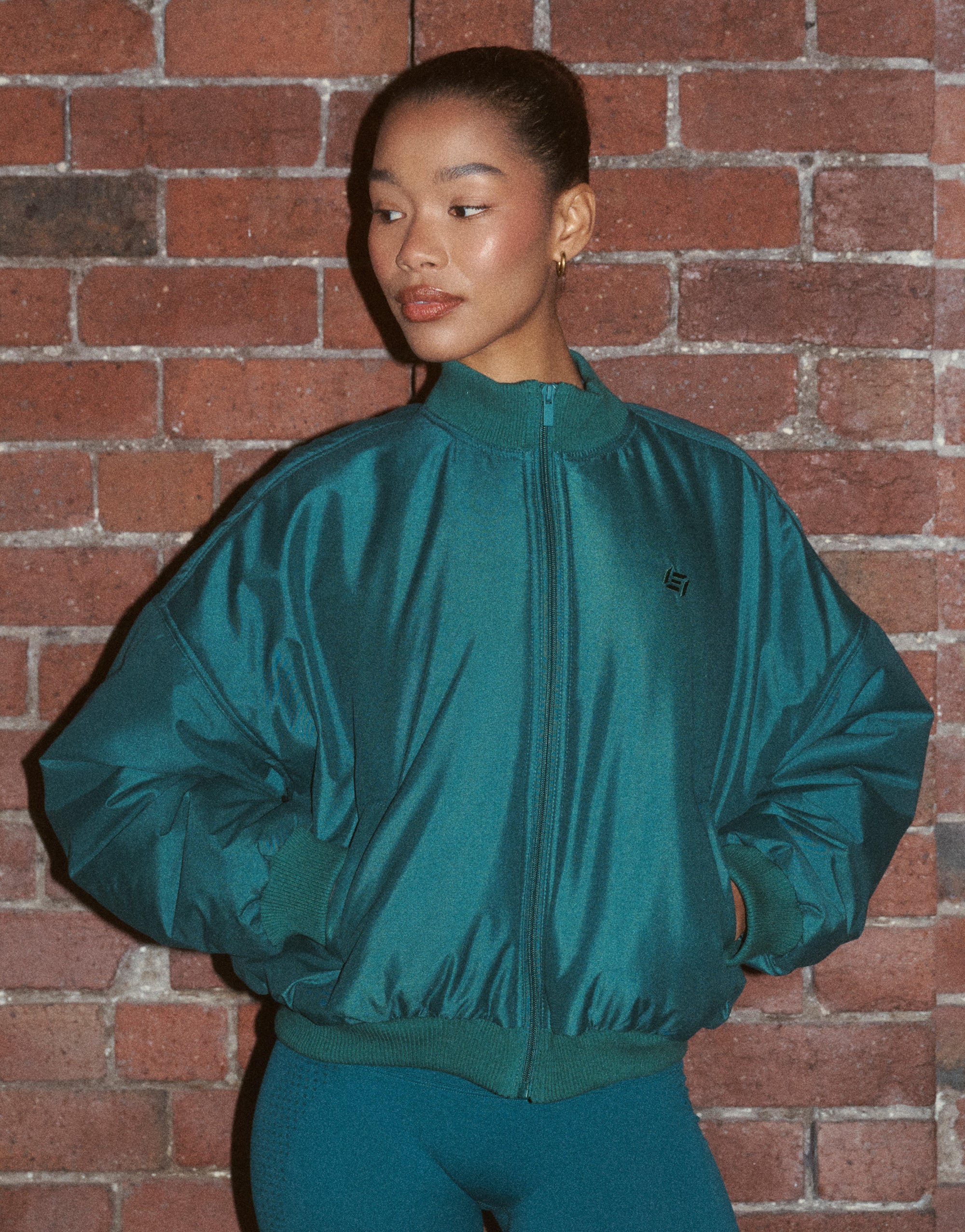 Tempo Pulse Bomber Jacket - Teal