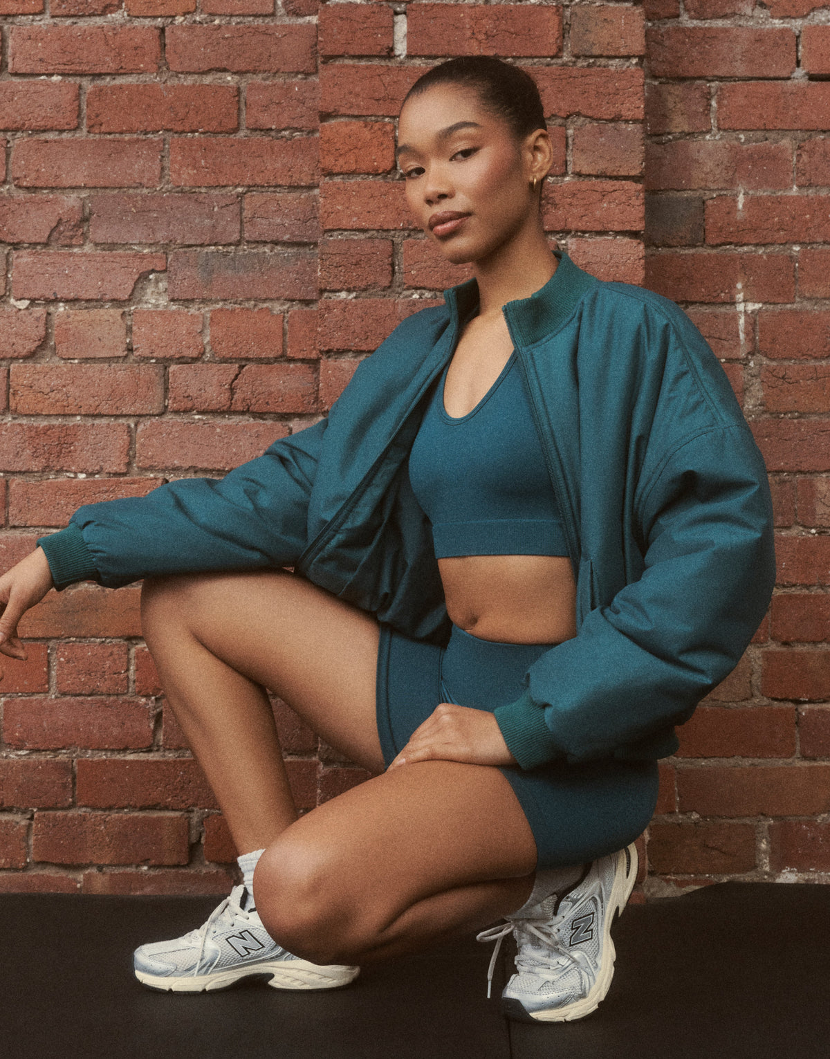 Tempo Pulse Bomber Jacket - Teal