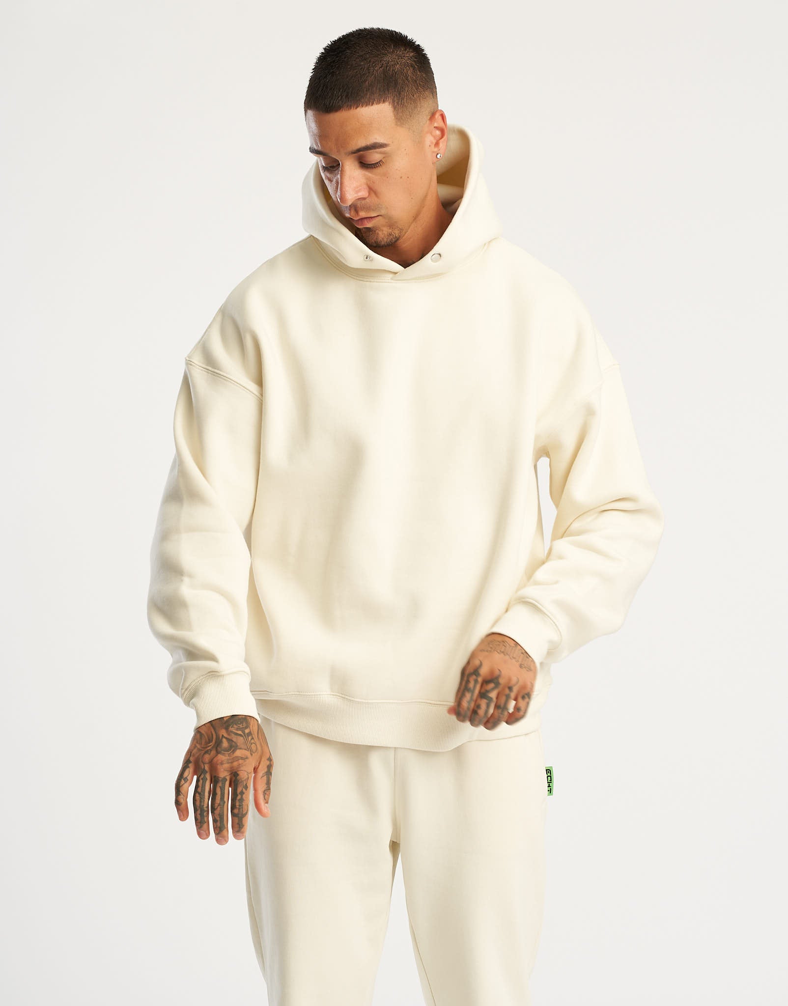 Hoodie cream white hotsell