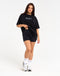 College Oversize Tee - Black