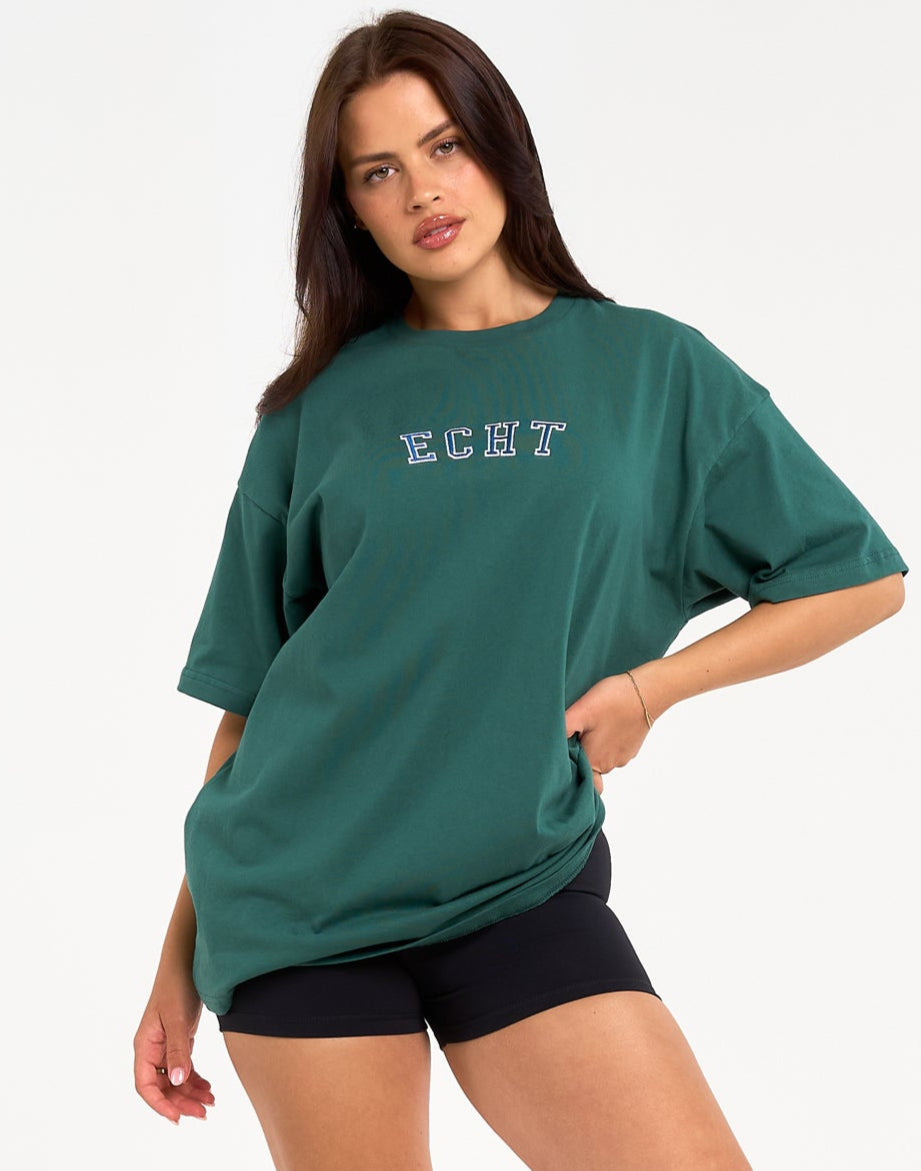 College Oversize Tee - Green