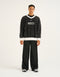 Club V Neck Sweatshirt - Black