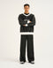 Club V Neck Sweatshirt - Black