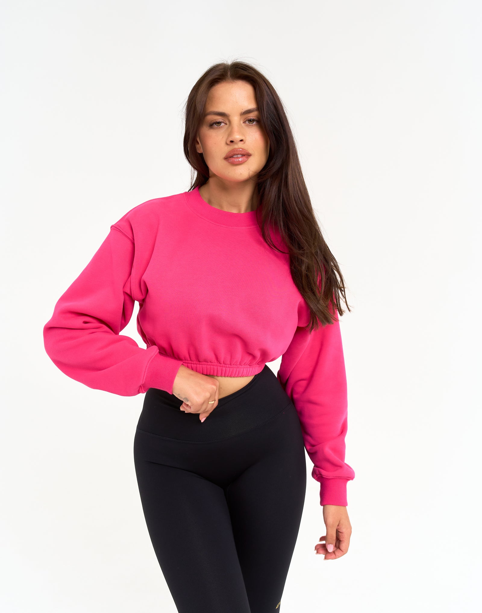 Esteem Cropped Sweater - Pink