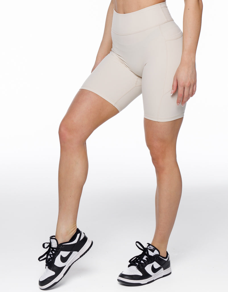 Ascend Pocket Leggings - Oatmeal