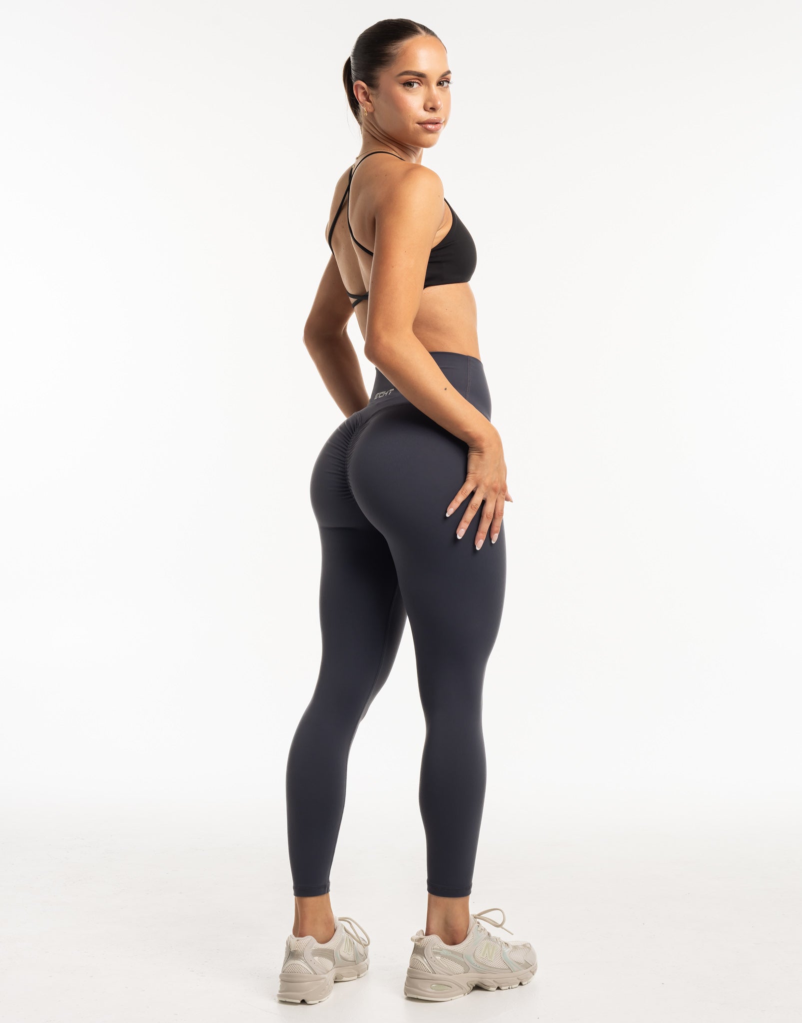 Echt Force Scrunch Leggings - Smoke Grey