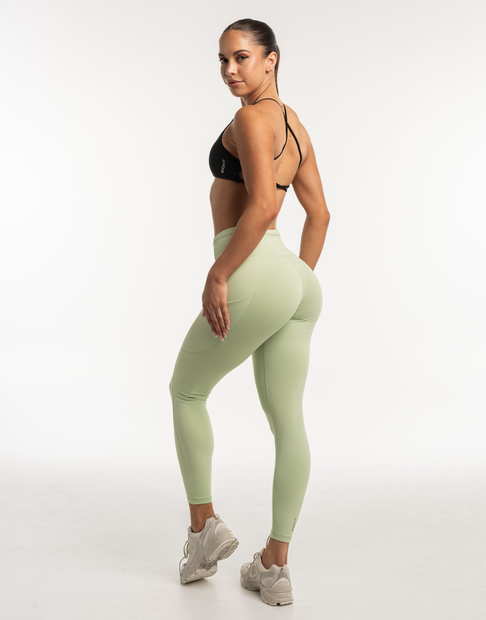 Thermal Pocket Leggings - Light Green