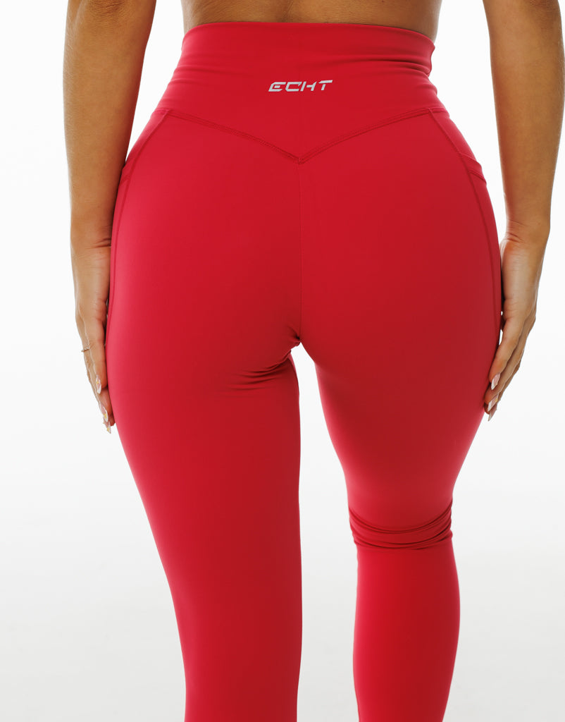 Gym on sale leggings red