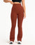 Flare Ribbed Leggings V2 - Brown