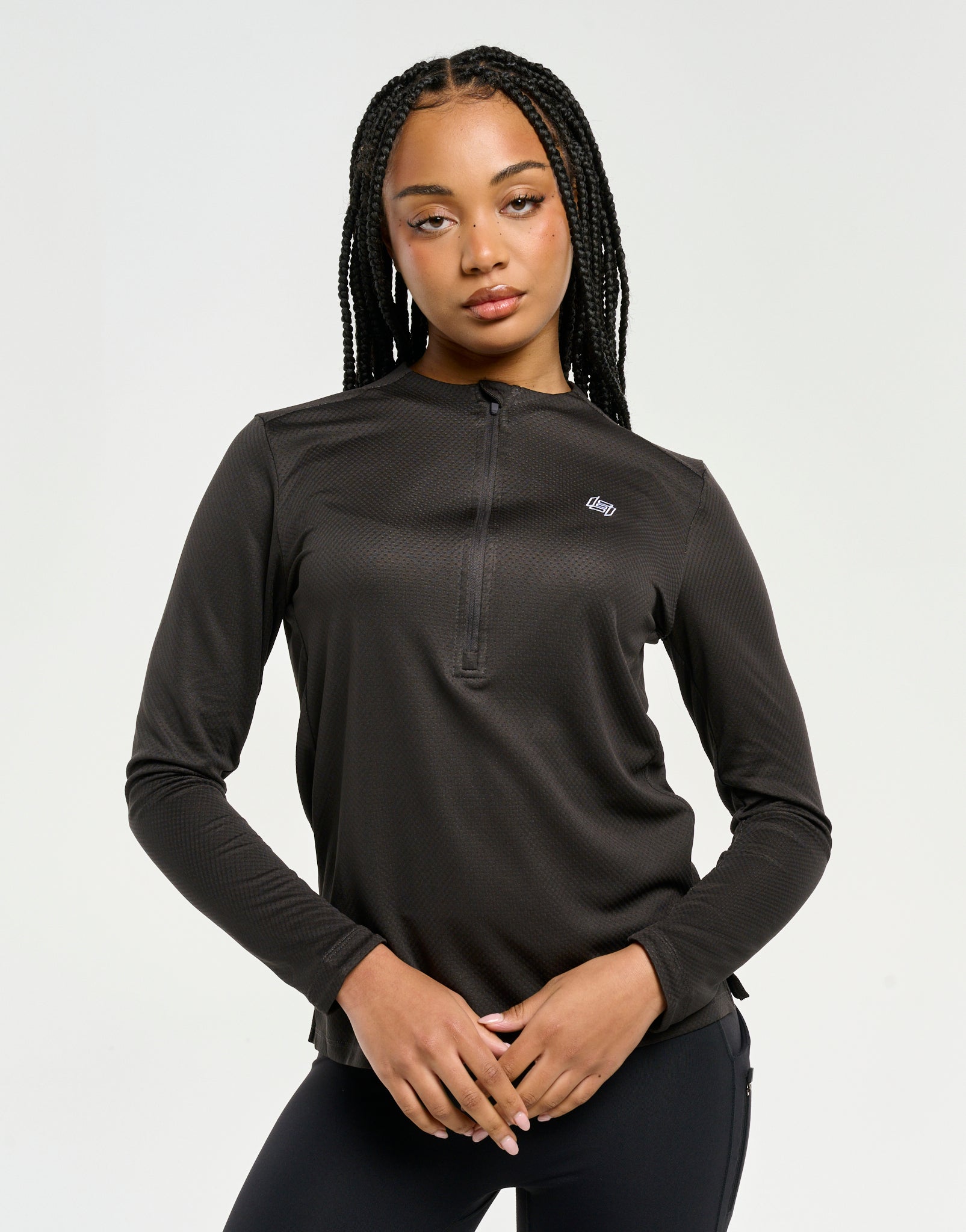 Velocity Quarter Zip Running Top Breathable Lightweight Long Sleeve for Runners