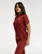 Flow Short-Sleeve Polo - Brown