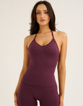 Pulse Halter Tank - Blackberry