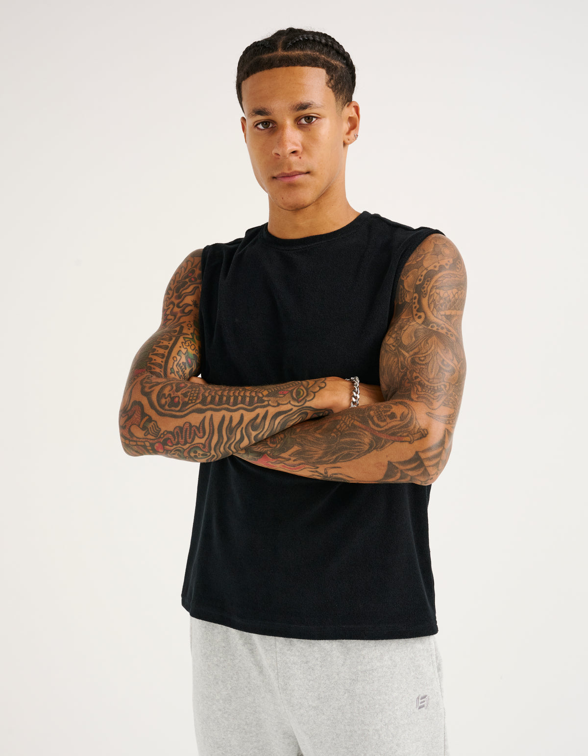 Terry Singlet - Black