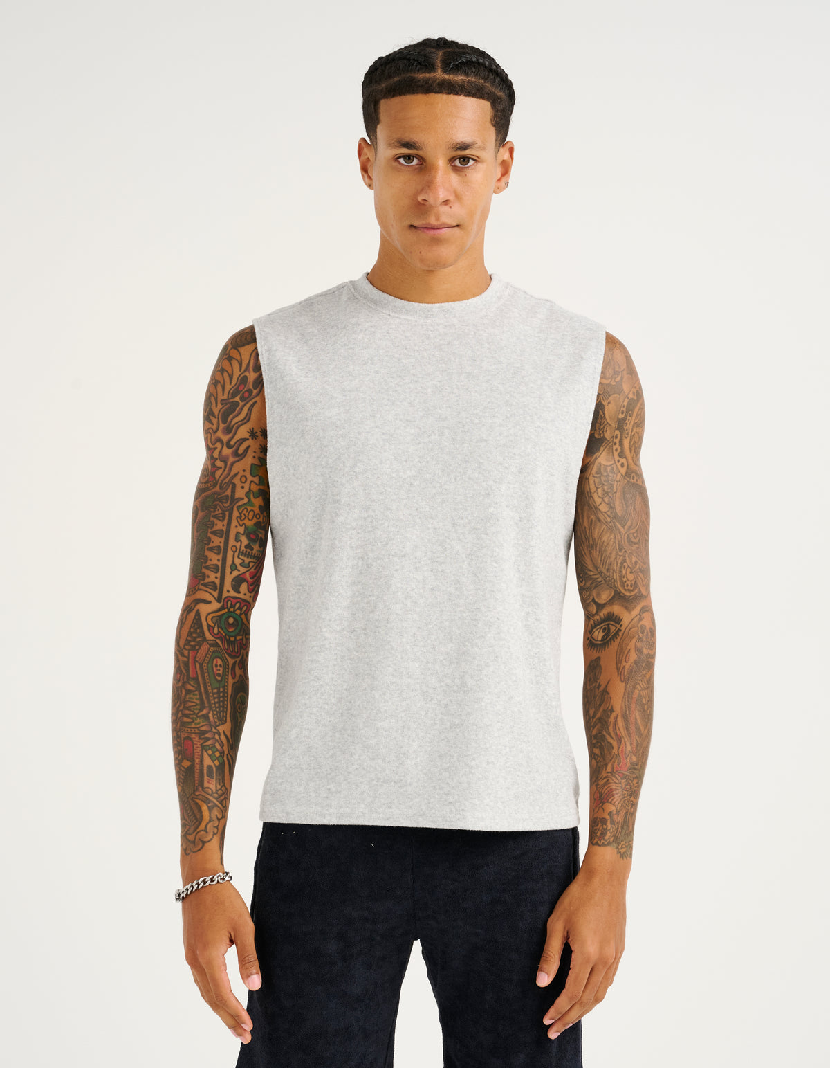 Terry Singlet - Grey Marle