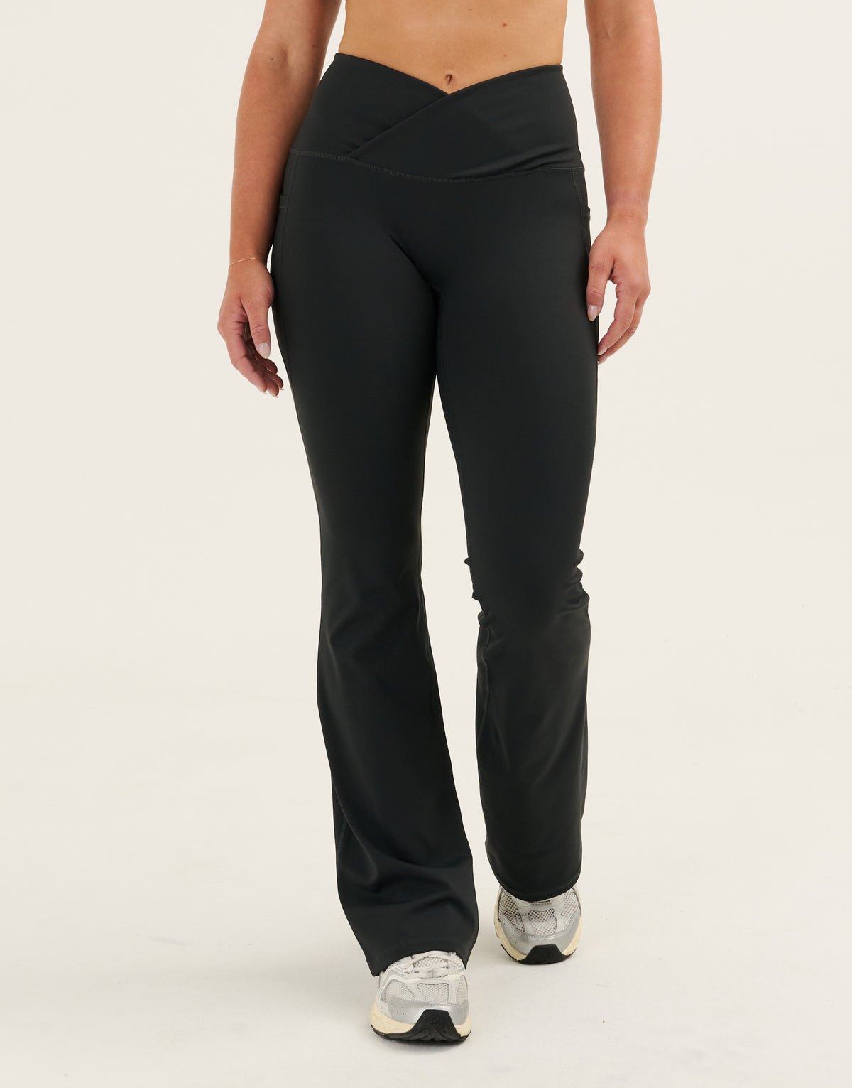 Nova Lycra® Flare Leggings - Phantom Black