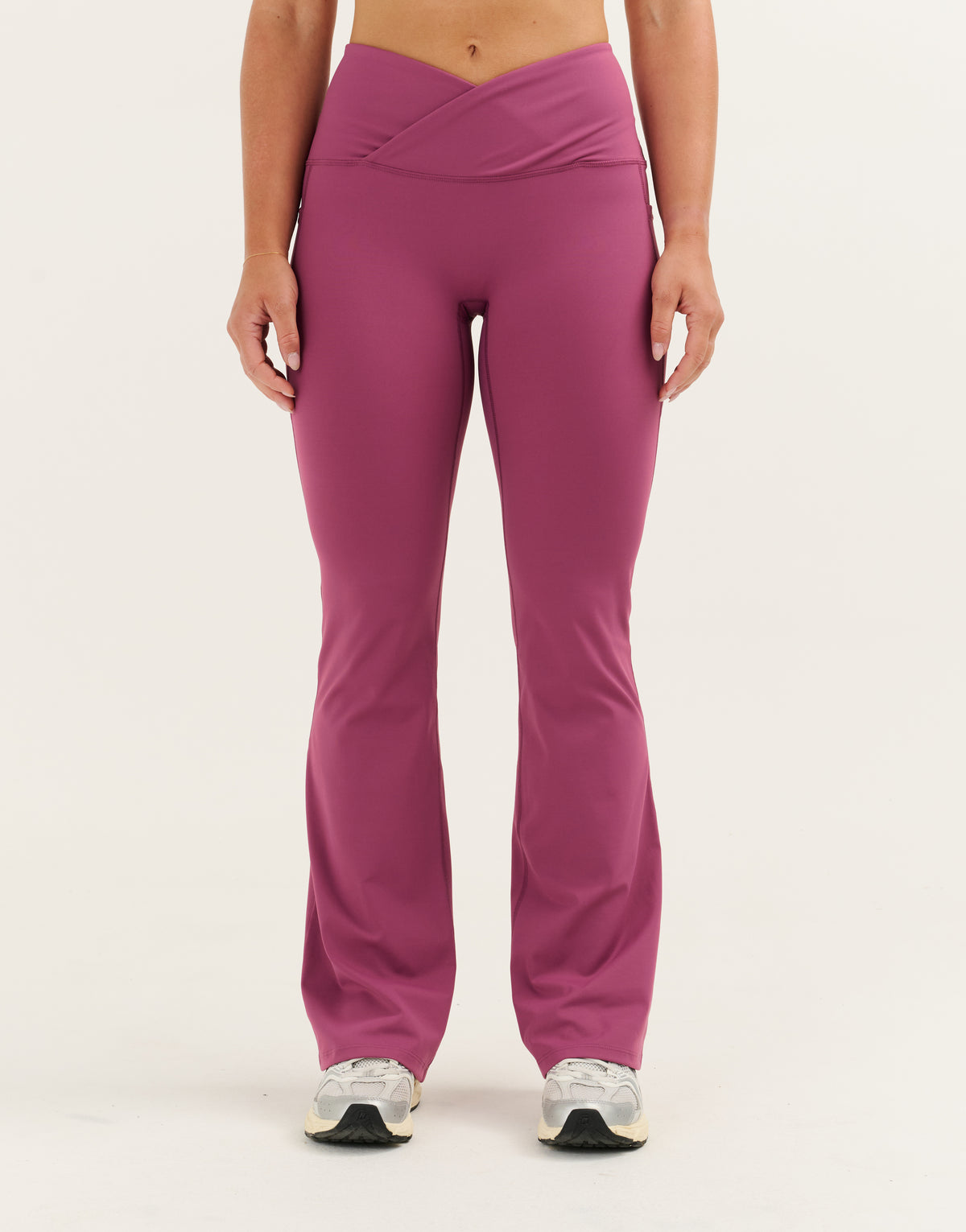 Nova Lycra® Flare Leggings - Plum