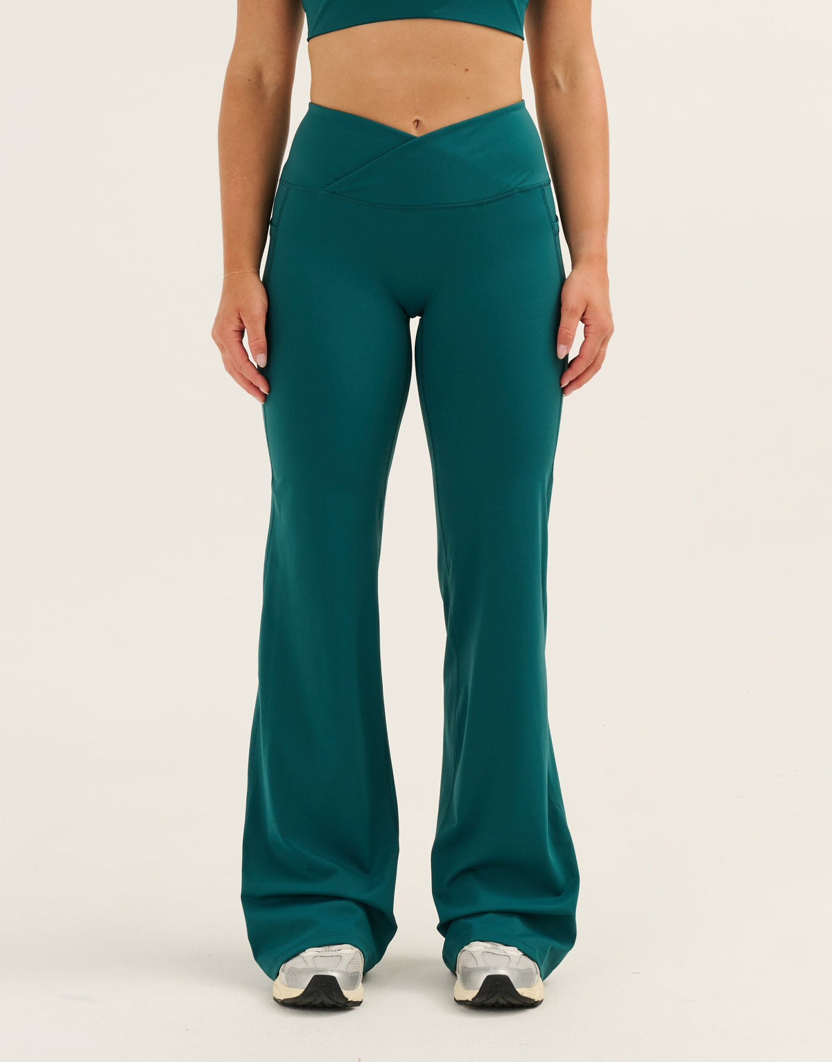 Nova Lycra® Pocket Wide Leg Pant - Teal