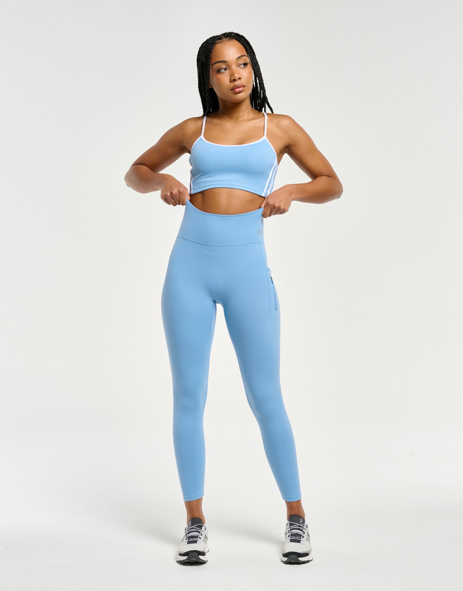 On-The-Go Utility Pocket Leggings - Process Blue