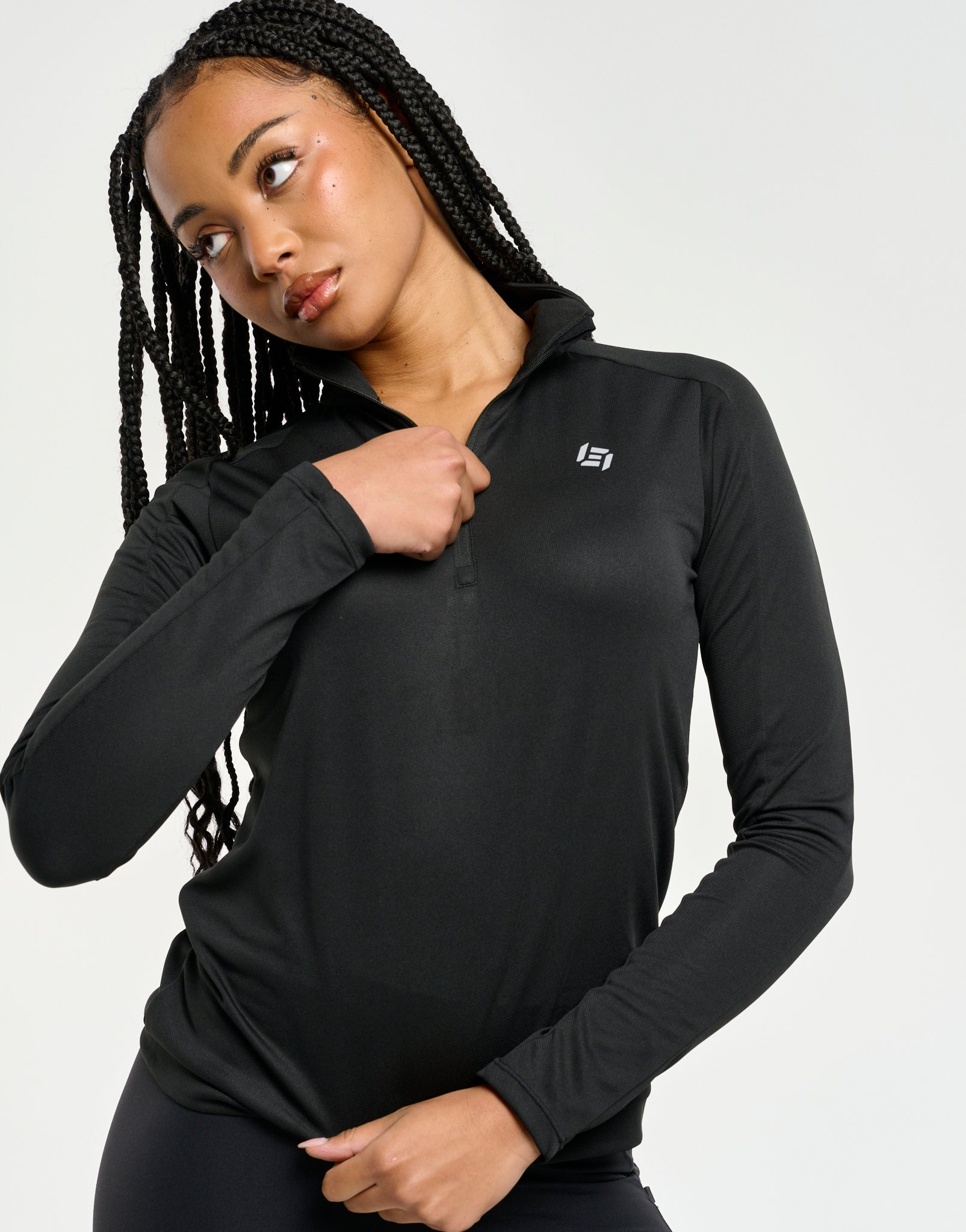 StudioFlex Half Zip Long Sleeve - Black