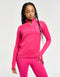 StudioFlex Half Zip Long Sleeve - Pink