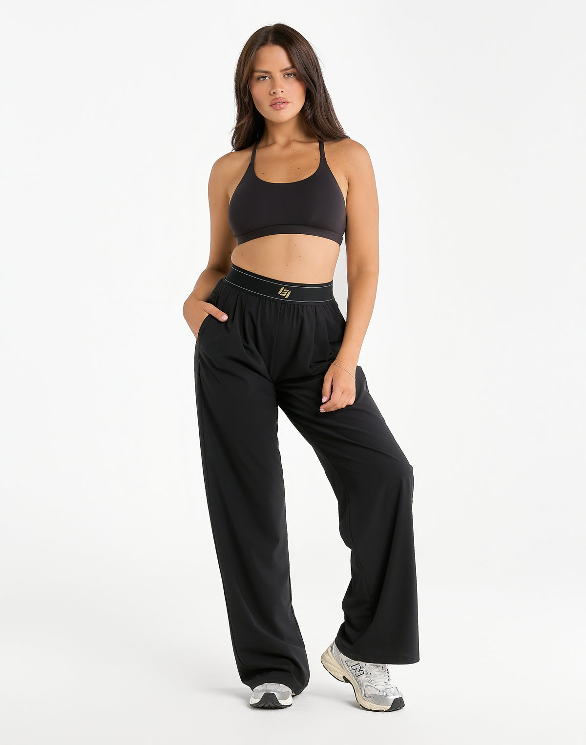 Elemental Raceback Scoop Bralette - Black