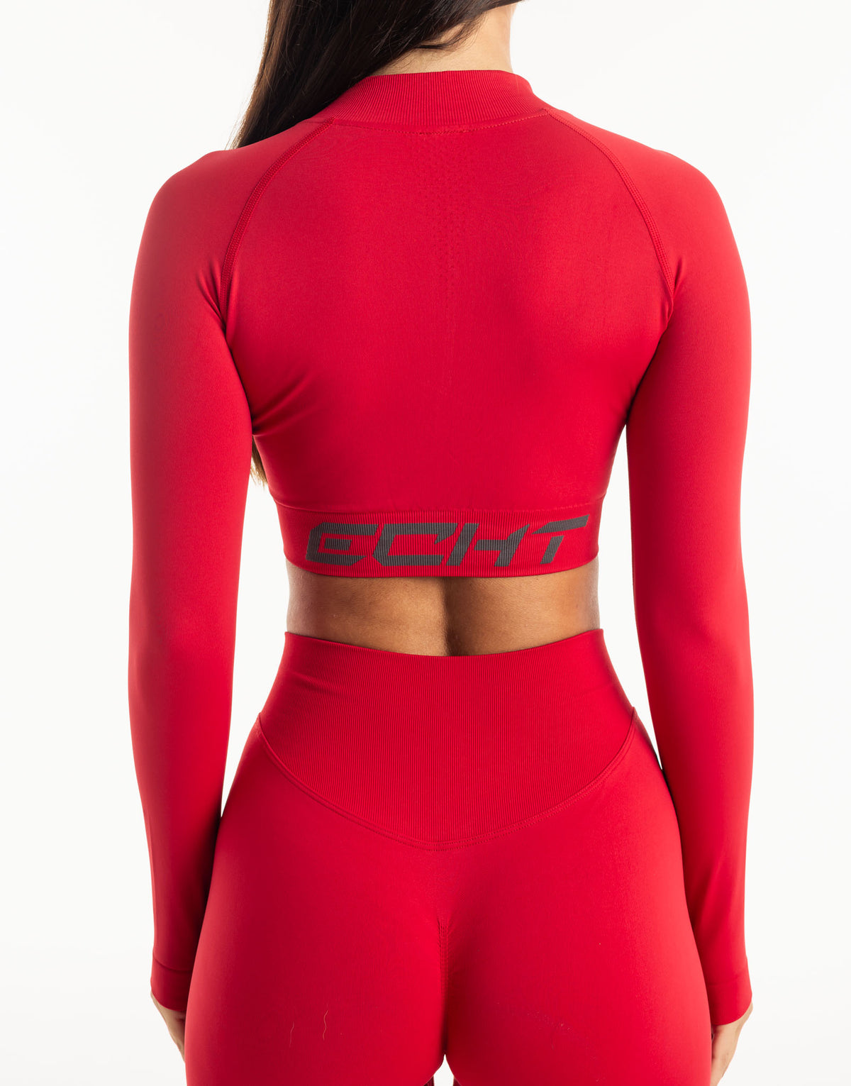 League Cropped Zip-Up - Magenta Red