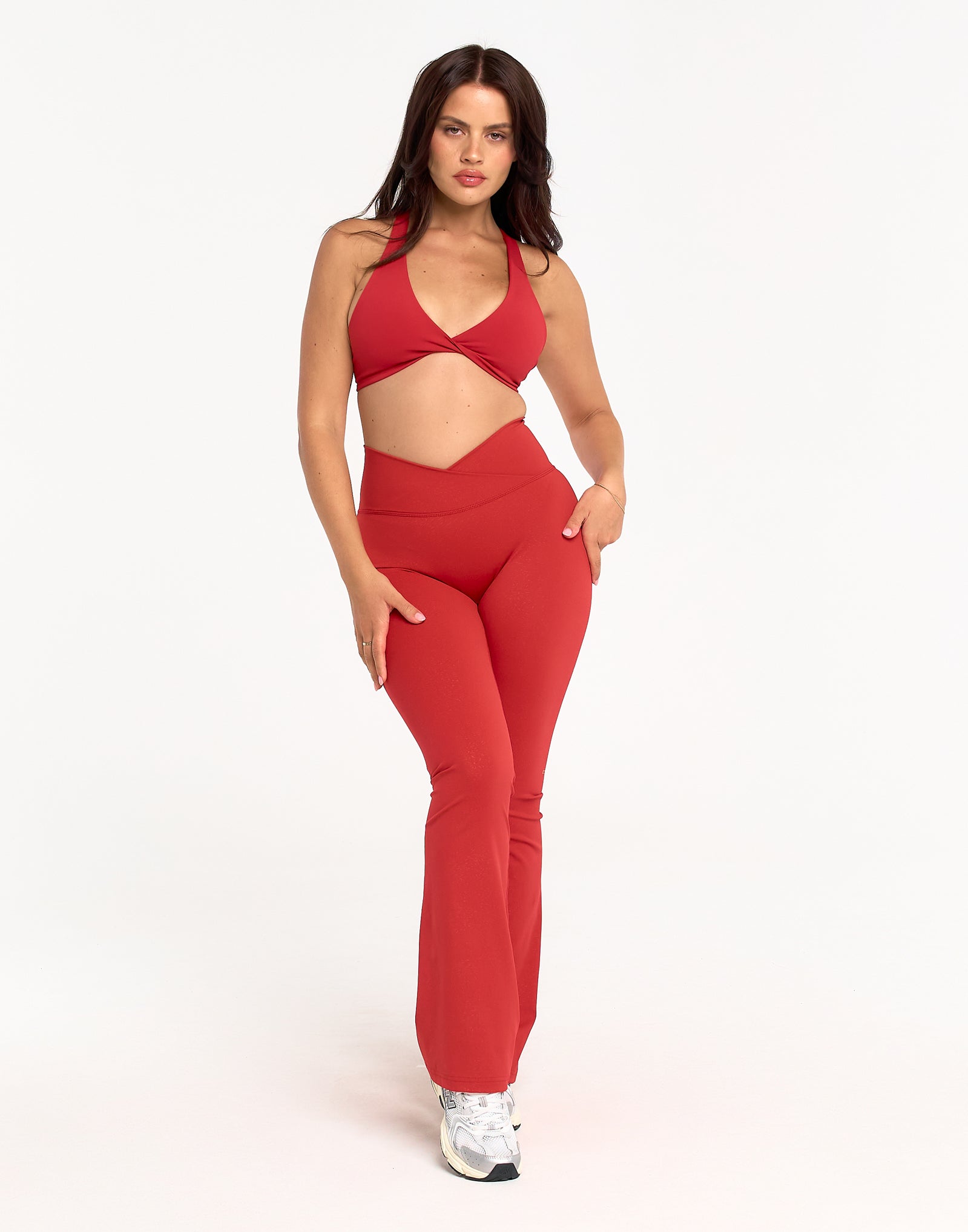 Storm Flare Leggings V2 - Red