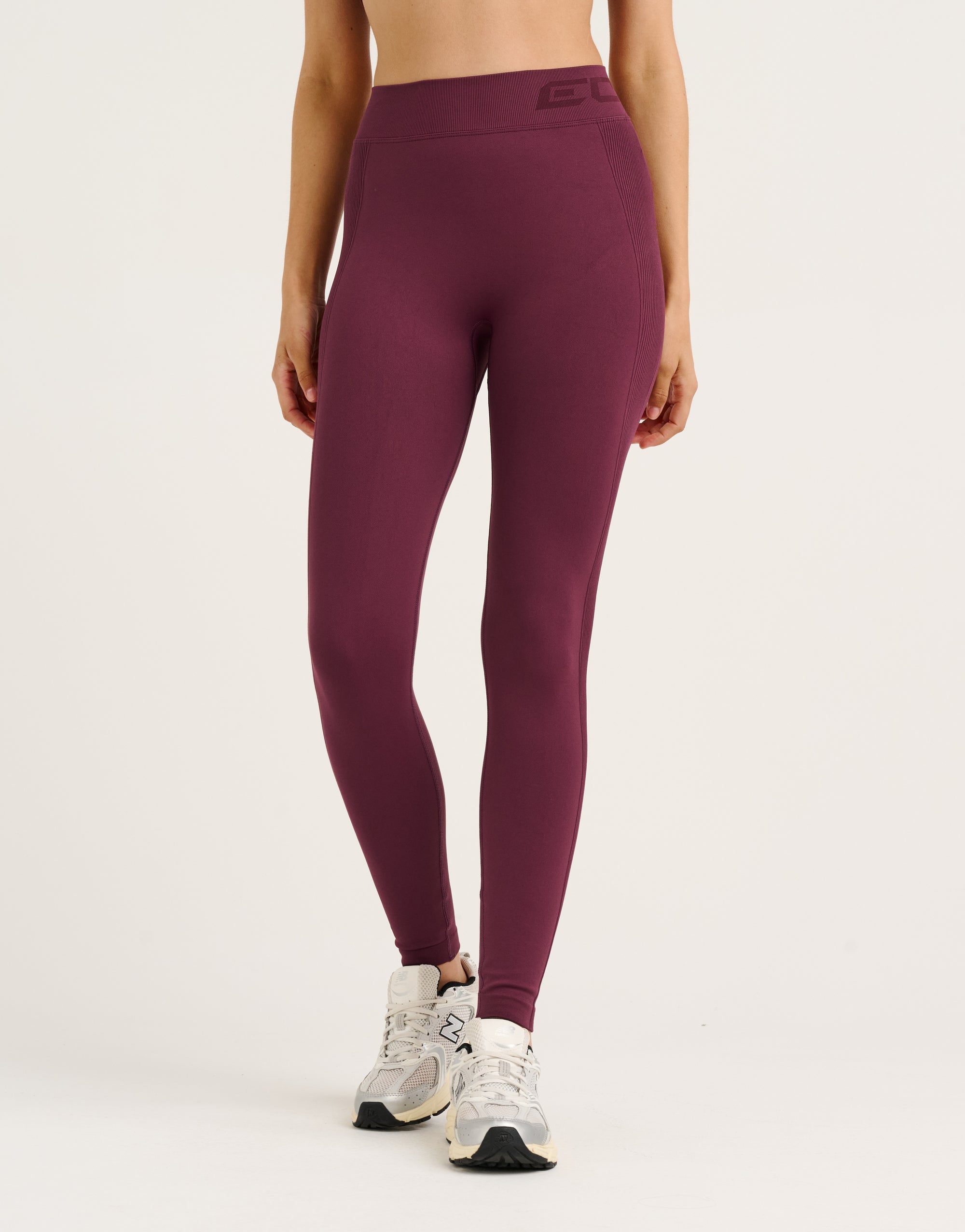 Arise Scrunch Mid-Waist Leggings - Blackberry