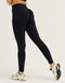 Arise Scrunch Mid-Waist Leggings - Stealth Black