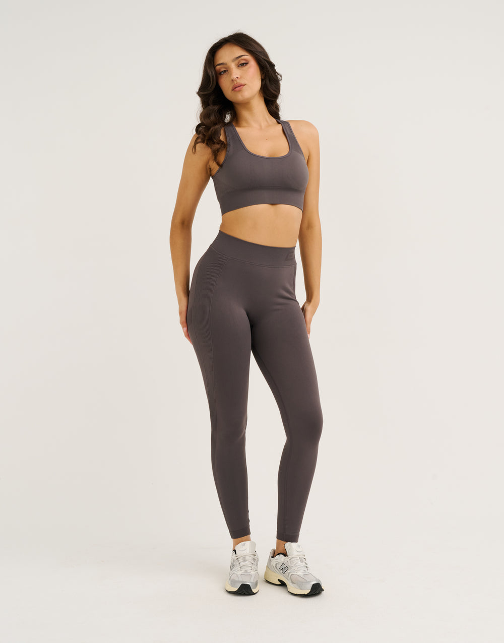 Arise Scrunch Mid-Waist Leggings - Slate Grey