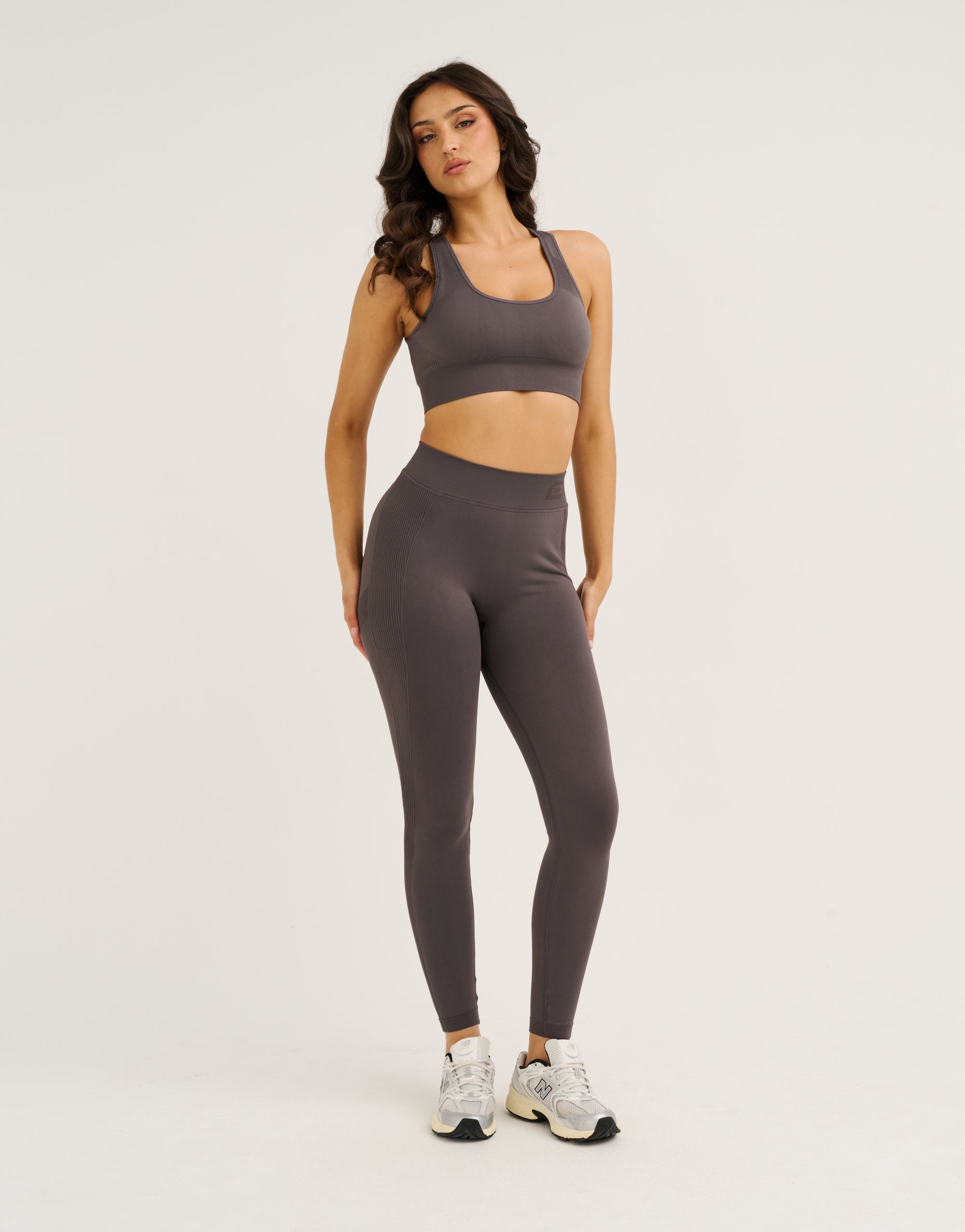 Arise Scrunch Mid-Waist Leggings - Slate Grey