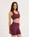 Arise Scrunch Mid-Waist Shorts - Blackberry