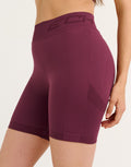 Arise Scrunch Mid-Waist Shorts - Blackberry