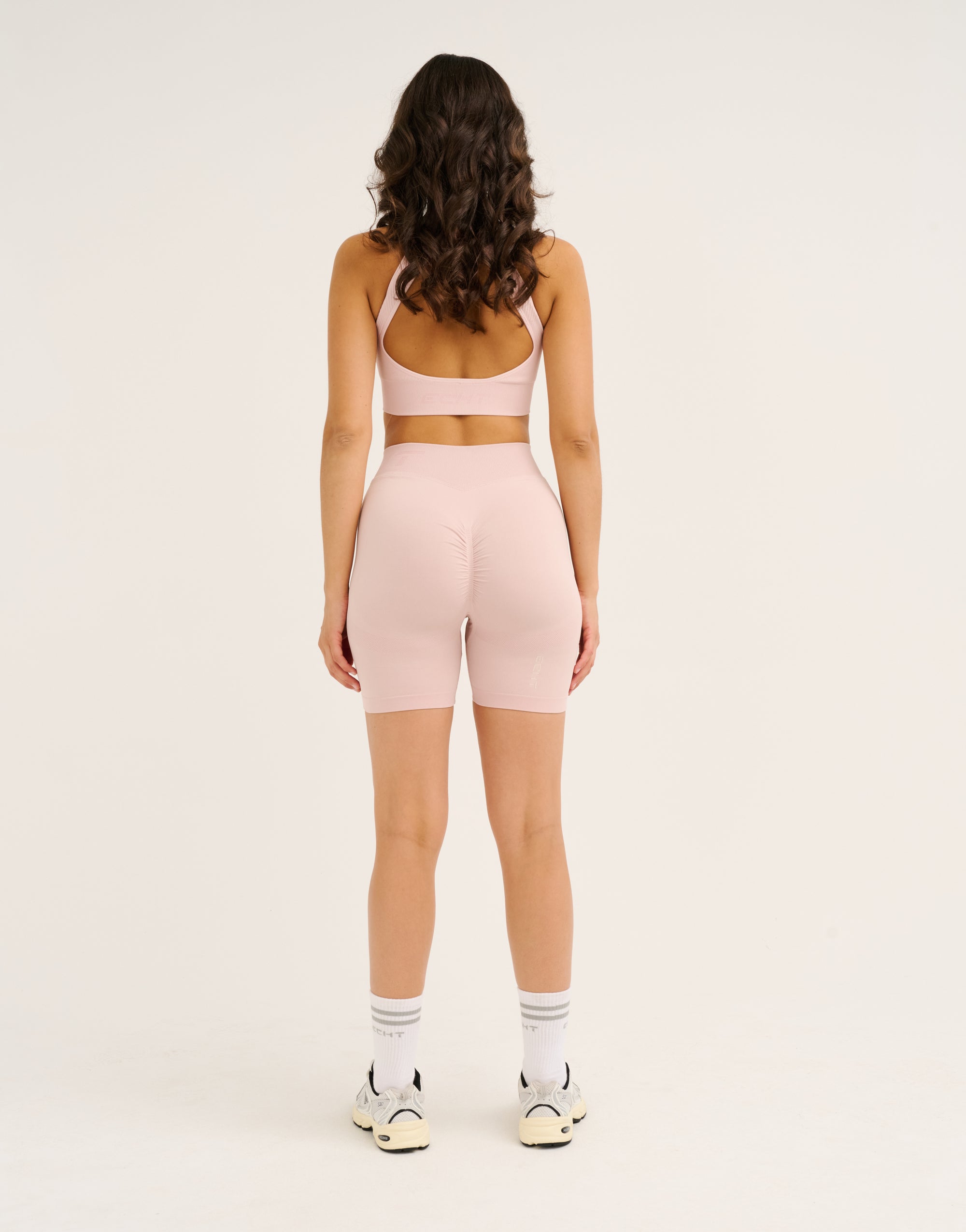 Arise Scrunch Mid-Waist Shorts - Mauve