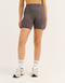 Arise Scrunch Mid-Waist Shorts - Slate Grey